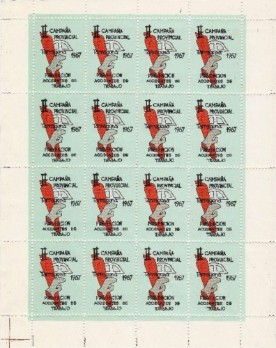 Tarragona 1967, II Campaña Provincial Accidentes del Trabajo (pliego).jpg