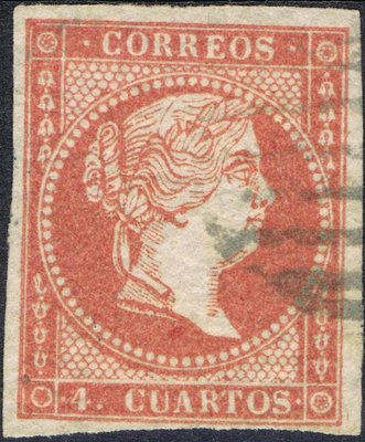 TIPO II SOBRE PAPEL FILIGRANAS CRUZADAS. NÚMERO 44A TIPO II