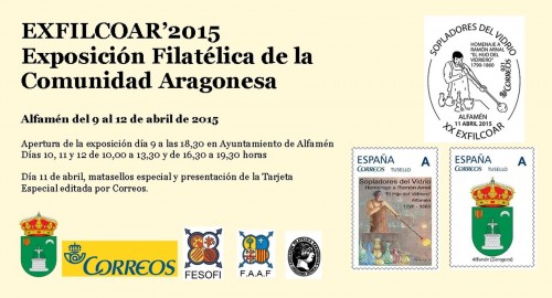Alfamen. 2015-04-09 al 12. Exfilcoar 2015. Invitación. Baja.jpg