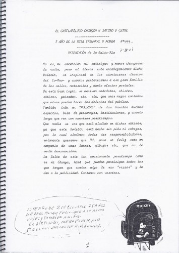 X21. El Chiflatélico Chungón y Sátiro y Gatre. I Año de la Risa Triunfal y Morba. Nº 999 (7-IX-07). Baja.jpg