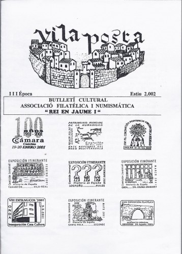Vilaposta. Butlletí Cultural Associació Filatélica i Numismática 'Rei en Jaume I'. III Época. Estiu 2002. Baja.jpg