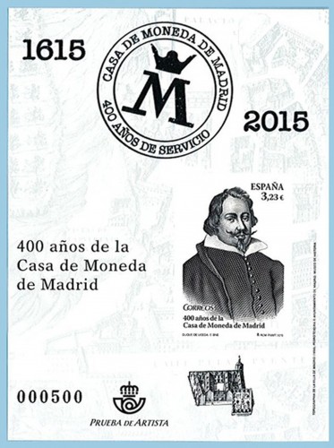 2015-06-17. 400 años de la Casa de la Moneda de Madrid. Prueba de Artista. Boceto. Baja.jpg