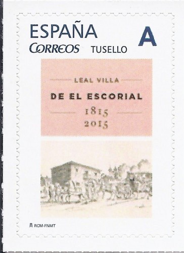 2015-06-08 al 14. Exposición Filatélica y Coleccionismo. Bicentenario de la Leal Villa de El Escorial. Sello personalizado. Ayuntamiento. 1. Baja.jpg