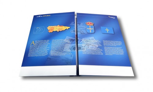Colección Filatélica Mi Tierra. Número 01 de 17. Asturias. Libro. Interior.jpg