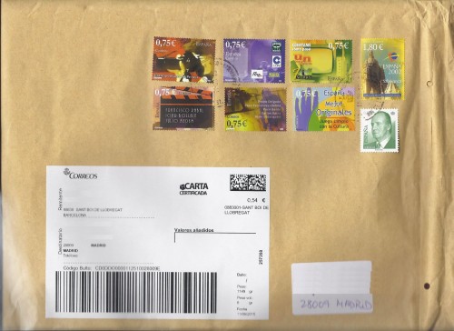 Etiqueta térmica digital. Grande. Carta certificada. 0883001-Sant Boi de Llobregat. 257358. 0,54. 2015-06-11. Sobre. Baja.jpg