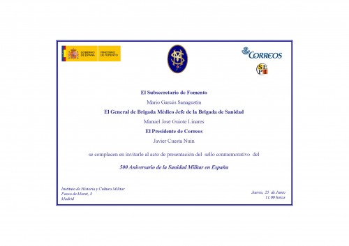 2015-02-06. 500 Años de la Sanidad Militar Española. Presentación. 2. 25-06-2015.jpg