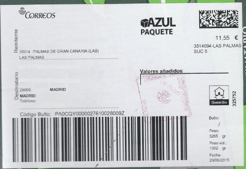 Etiqueta térmica digital. Grande. Azul Paquete. 3514094-Las Palmas Suc 5. 325752. Domicilio. 11,55. 2015-06-29. Baja.jpg