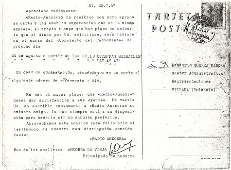 tarjeta postal