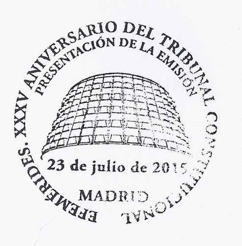 2015-07-23. XXXV Aniversario del Tribunal Constitucional. Presentación. 2015-07-23. Matasellos. Baja.jpg