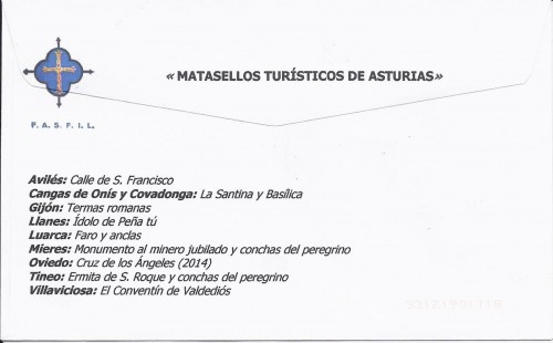 Matasellos turístico. 2015-07. Ermita de San Rqoue. Tineo. 2015-07-09. FASFIL. Sobre matasellado. Reverso. Baja.jpg