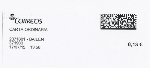 Etiqueta térmica digital. 2371001 - Bailen. 371900. Carta ordinaria. 0,13. 3,7x9,9. 2015-07-17. 13.56.jpg