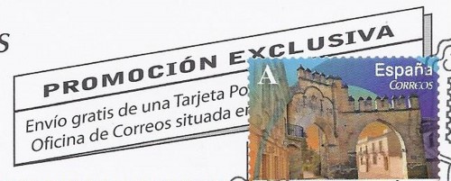 Matasellos turístico. Carrión de los Condes. 2015-08-04. Postal completa. Anverso. Detalle. Baja.jpg