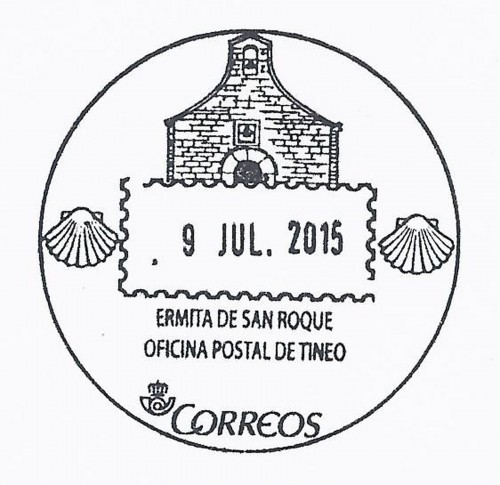 Matasellos turistico. Tineo. Ermita de San Roque. 2015-07-09. Baja.jpg