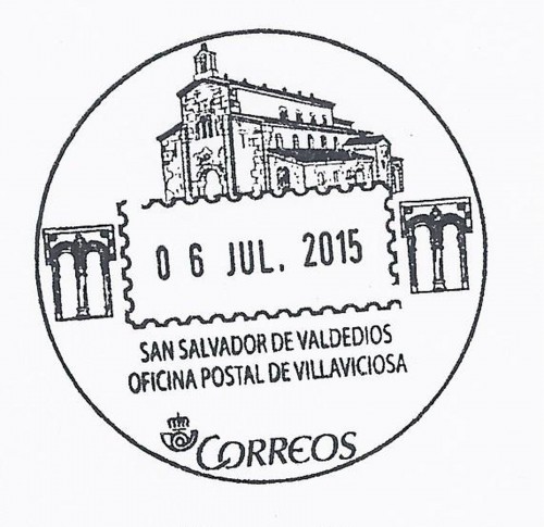Matasellos turístico. Villaviciosa. San Salvador de Valdedios. 2015-07-06. Baja.jpg