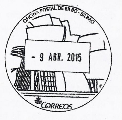 Matasellos turístico. Bilbo-Bilbao. Líneas rectas. 2015-04-09. Asociación Guipuzcoana. Baja.jpg