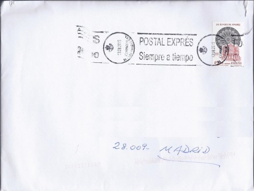 Rodillo AF-11. Correos. 35 - Las Palmas C.T.A. 2015-08-13. Sobre completo. Baja.jpg