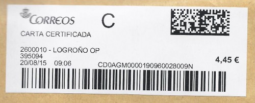 Etiqueta térmica digital. 2600010 - Logroño OP. 395094. Carta certificada. 4,45. 3,7x9,9. 2015-08-20. 09.06.jpg