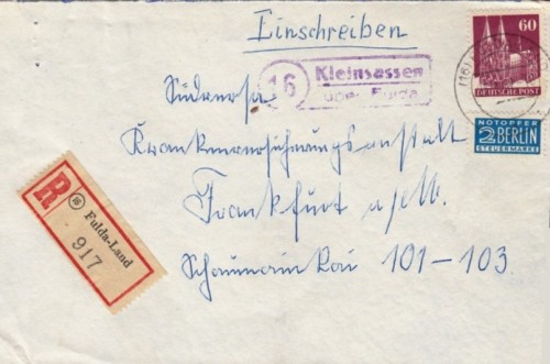 landpoststempel o Cartería de KLEINSASSEN