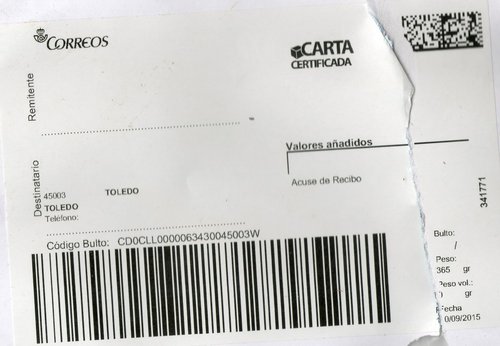 Etiqueta termica Digital de Sª Ana de Pusa