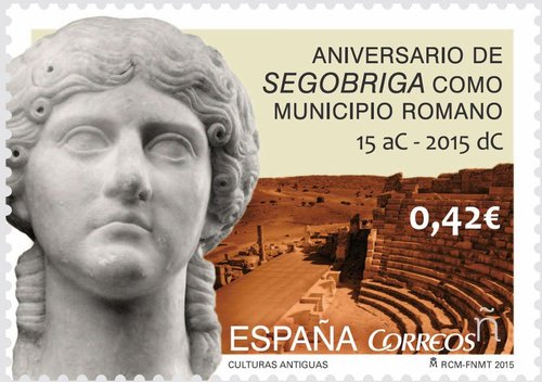 2015-09-23. Culturas antiguas. Aniversario declaración de Segóbriga como municipio romano. Boceto. Baja.jpg