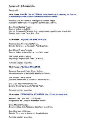 Madrid. 2015-09-22 y 23. Jornadas Antárticas. Programa de actos definitivo. Página 2. Baja.jpg