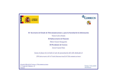 2015-10-09. Efemérides 2015. 150 Aniversario de la UIT. Presentación. 09-10-2015.jpg