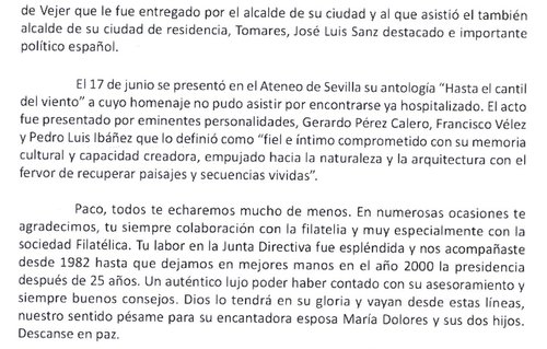 Atalaya Filatélica. 147. Septiembre 2015. Fallecimiento de Paco Basallote. Ramón Cortés de Haro. Página 7 parcial. Baja.jpg