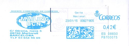 Franqueo digital. Azul. PB700073. 08830. Carta Nacional. 2015-01-23. Baja.jpg