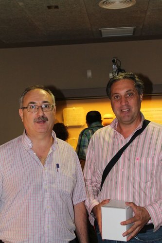 Presidente y Organizador una vez acabado el acto de recepción.