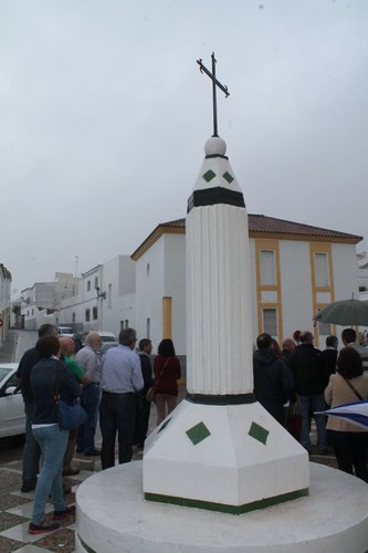 La plaza motivo de una de las postales de Thebusem