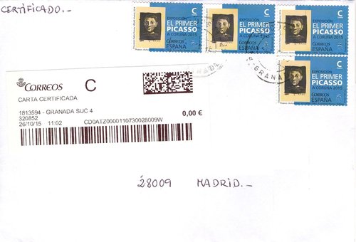 Etiqueta térmica digital. 1813594 - Granada Suc 4. 320852. Carta certificada. 0,00. 2015-10-26. 11.02. Sobre. Baja.jpg