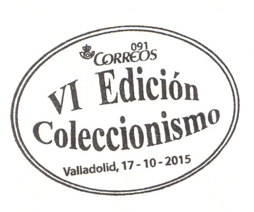 2015-10-17. Valladolid. VI Edición Coleccionismo. Matasellos. Baja.jpg