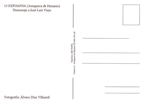 Azuqueca de Henares. 2015-12-01 al 05. 15.ª Expoafna. Tarjeta. Reverso. Baja.jpg