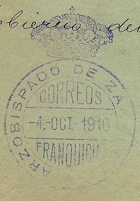 FRANQUICIA - ARZOOBISPADO DE ZARAGOZA 1916.jpg