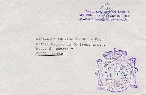 FRAN Badajoz Jerez de los Caballeros CP Sotomayor y Terrazas 1994.jpg