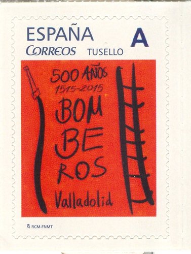 Sello personalizado. Valladolid. 2015-12-21. 500 Anos Bomberos. Baja.jpg
