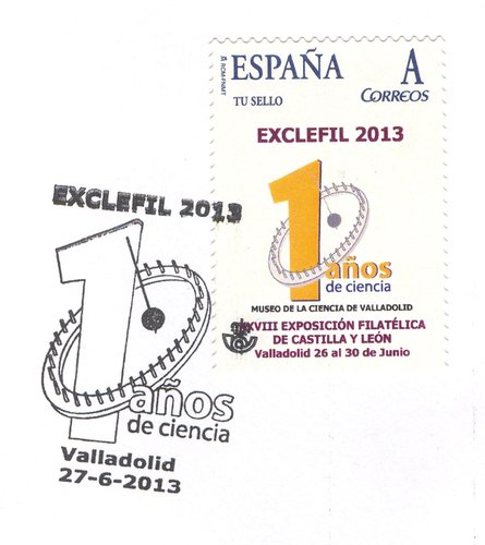 Sello personalizado. Valladolid. 2013-06-26. Exclefil 2013. Matasellado. Baja.jpg