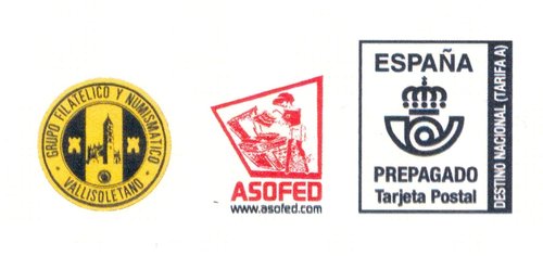 Tarjeta prefranqueda de la VI Edicion Coleccionismo. Valladolid. Anverso. Detalle. Baja.jpg
