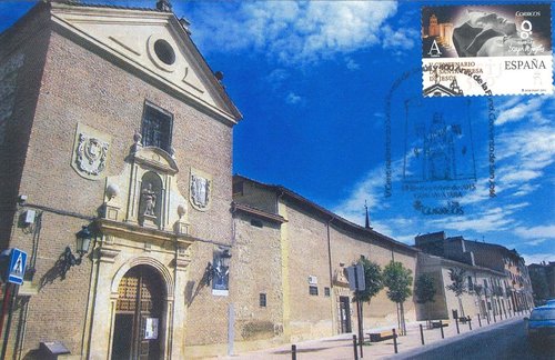 2015-12-14. Guadalajara. V Centenario Nacimiento Santa Teresa de Jesus. Tarjeta matasellada. Baja.jpg