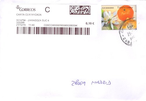 Etiqueta térmica digital. 5014794 - Zaragoza Suc 4. 322298. Carta certificada. 0,19. 3,7x10. 2015-12-21. 11.46. Sobre. Baja.jpg