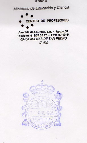 FRAN EDU Avila ARENAS DE SAN PEDRO Centro de Profesores 1993.jpg