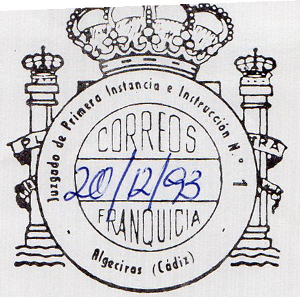FRAN JUS Cadiz ALGECIRAS  Juzgado de 1 Instancia n 1 1993.jpg
