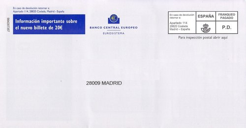 Franqueo Pagado. P. D. Retornar al Apartado 114 de Coslada. Sobre. Baja.jpg