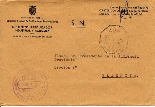 FRAN JUS Ciudad Real HERRERA DE LA MANCHA Instituto Reeducador Industrial y A 1977.jpg