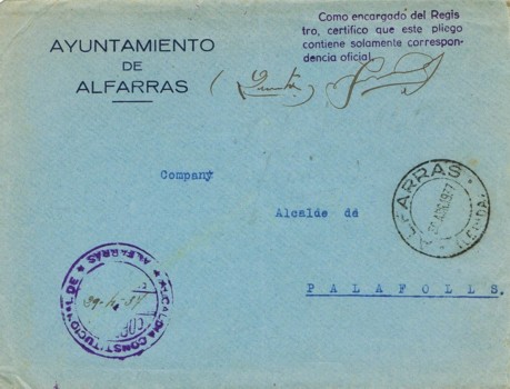 ALFARRAS (Lerida) 1937