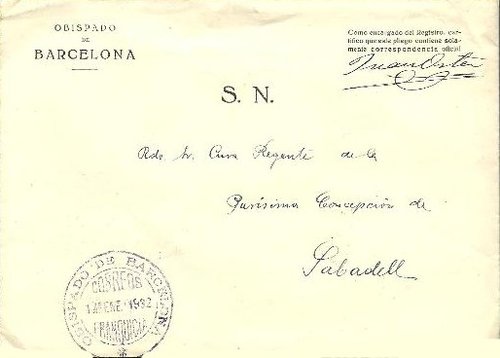 BARCELONA Obispado 1932