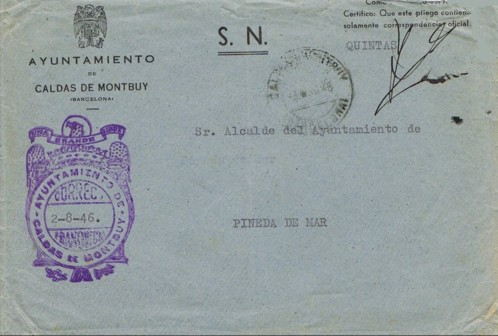 CALDAS de MONTBUI (Barcelona) 1946