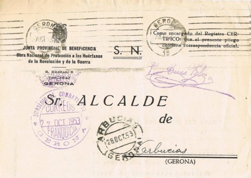 GERONA, subsidio combatiente 1953