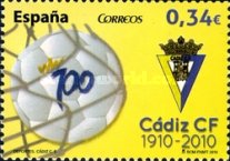CÁDIZ CLUB DE FÚTBOL. 1910-2010. Emisión: 2010.