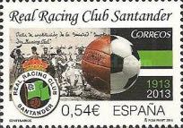 REAL RACING CLUB DE SANTANDER. 1913-2013. Emisión: 2014.